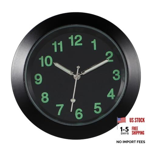 Mini Car Dashboard Clock Luminous Electronic Quartz Clock with Clip for Air