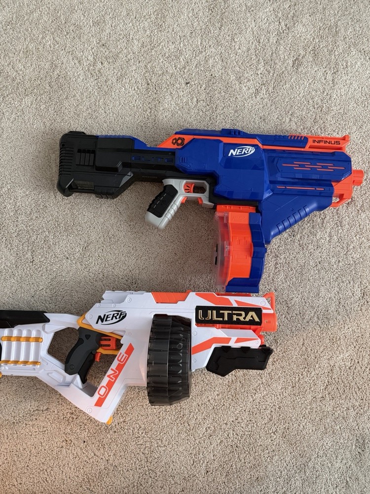 Nerf Gun Motorized Blasters Lot Of 2 WORKING