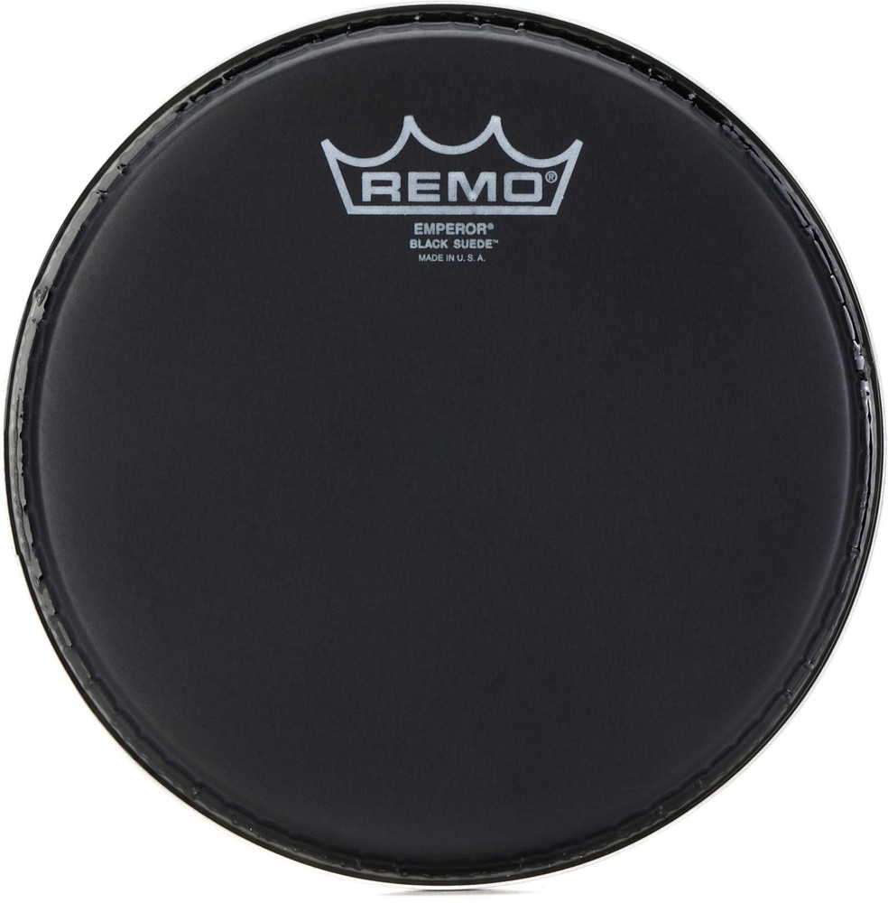 Remo Emperor Black Suede Drumhead - 8 inch (3-pack) Bundle
