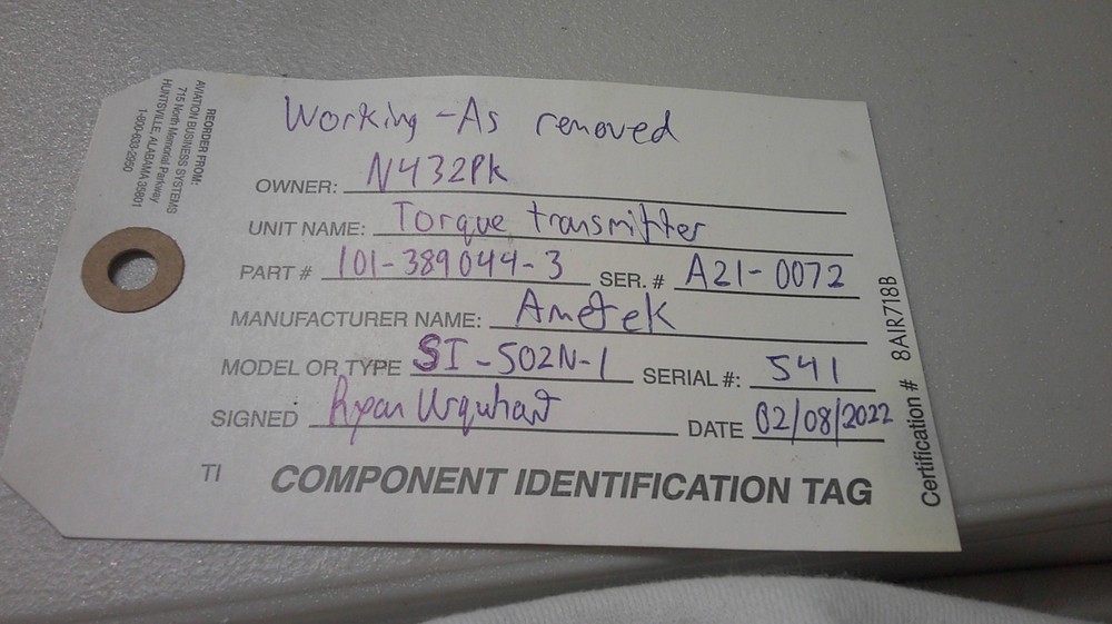 130-389002-3 amtek torque transmitter