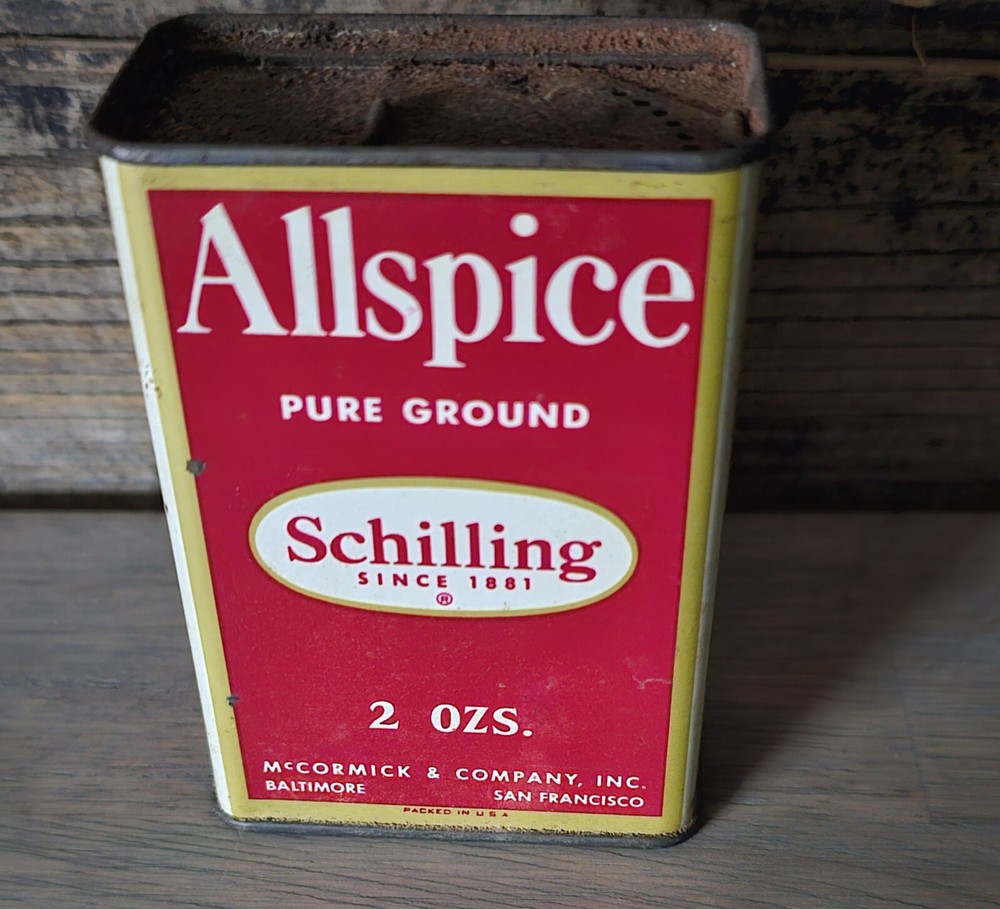 Shilling ALLSPICE Tin Vintage