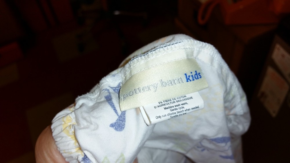 Pottery Barn Kids "Animals" Crib Fitted Sheet