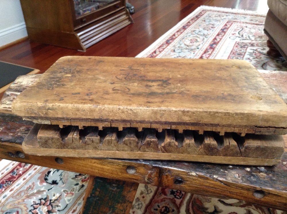 Antique Wooden Cigar Mold 10 Cigars Primitive