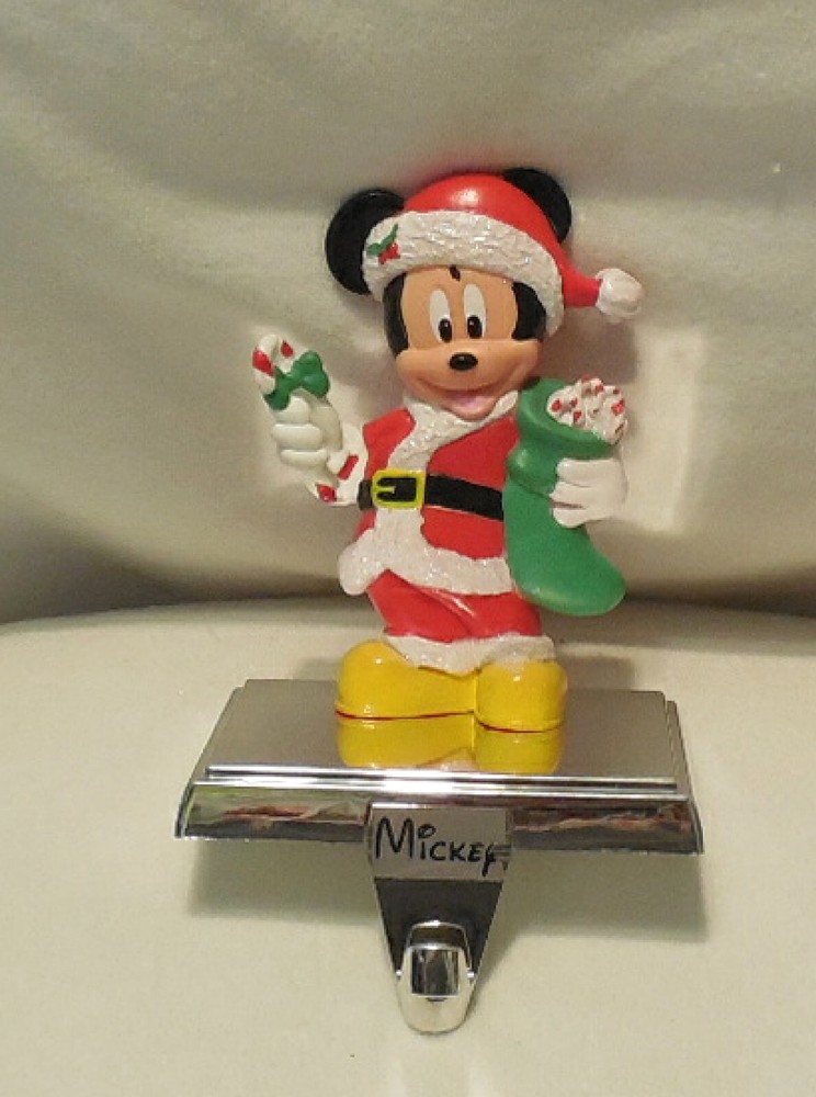 Disney Mickey Mouse Stocking Hanger Retractable Hook Christmas