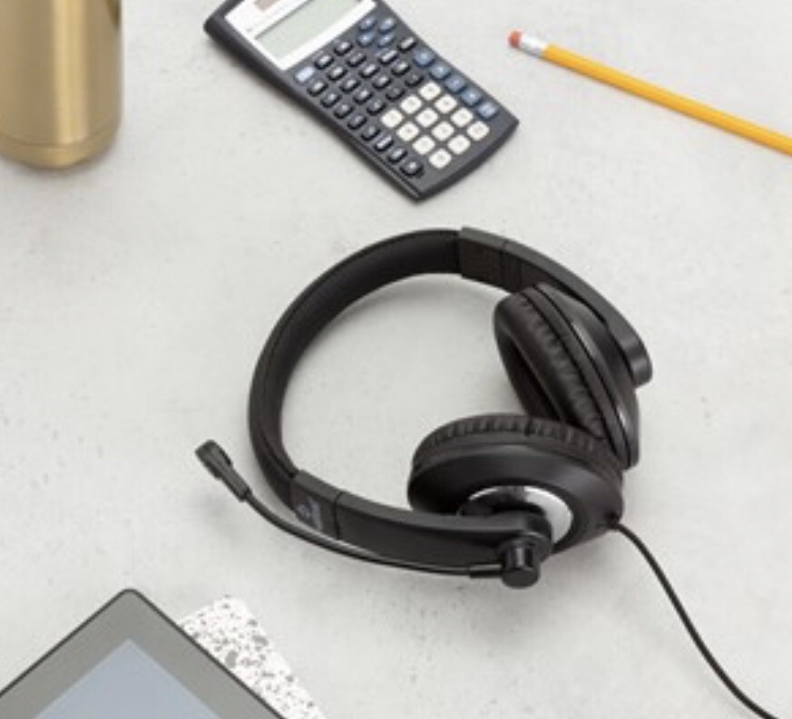 Essentials: USB School Testing Headset w/ Boom Microphone