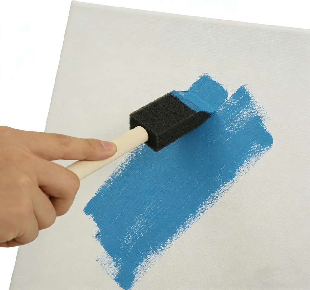 Foam Brush 25pcs with High Density Foam for Multi Project(1/2", 1", 2", 3")