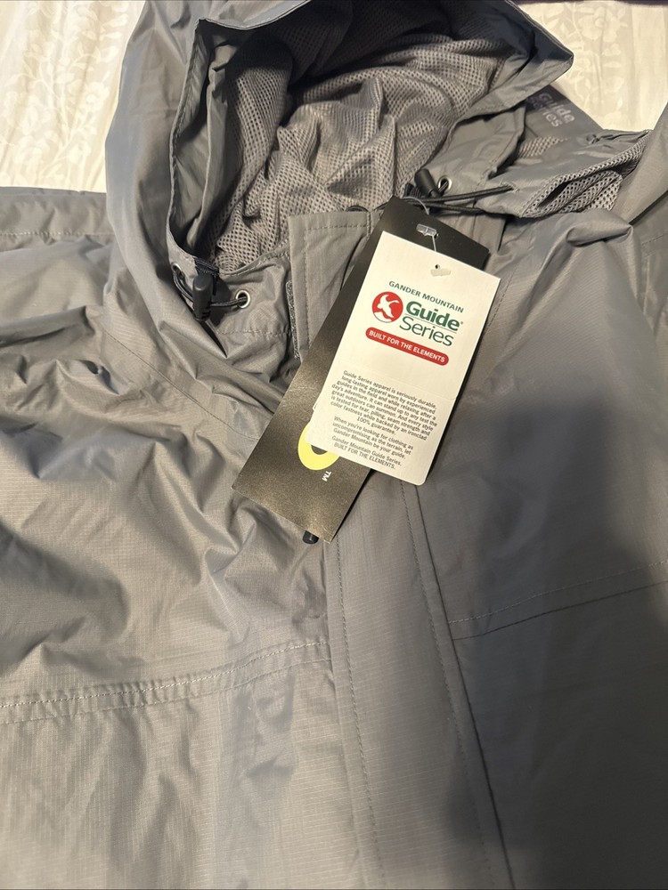 Gander Mountain Guide Series TecH2O Jacket Waterproof Breathable Size: XL Gray
