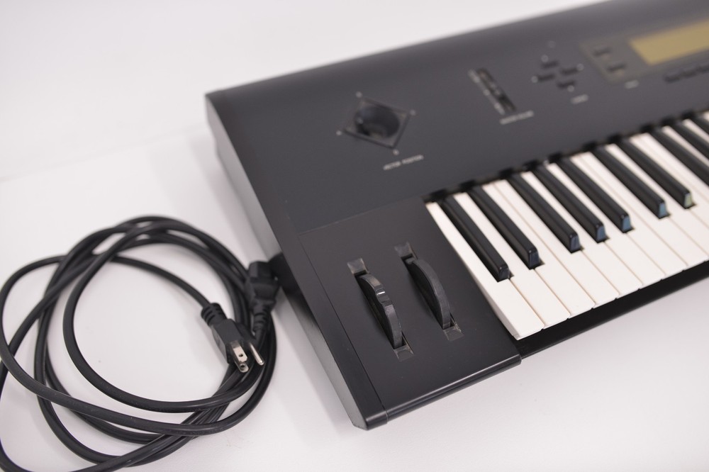 Korg Wavestation EX 1990's Vintage Black Digital Synthesizer Vector Synth