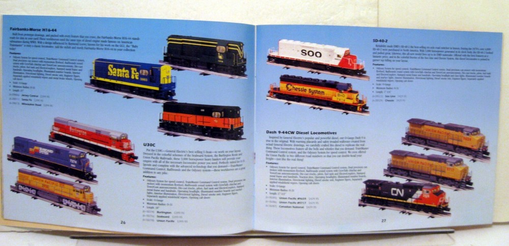 Vintage 2001 Lionel Classic Trains Catalogs Volume 1 & 2-Nice