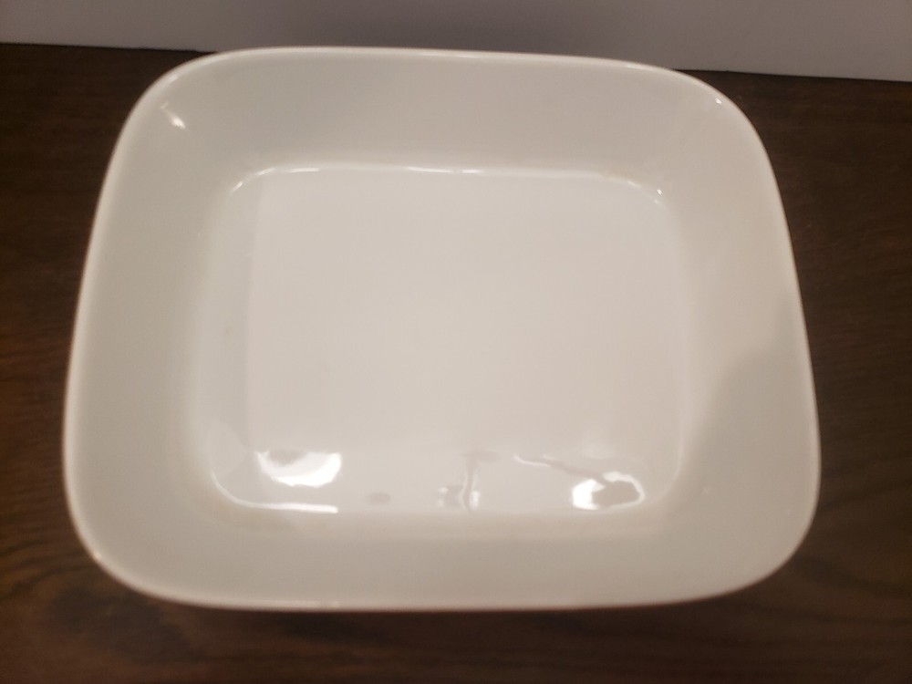 Mini Micro Wave Ovenware Mini Baker Dish By Himark 1977 White Rectangle Japan