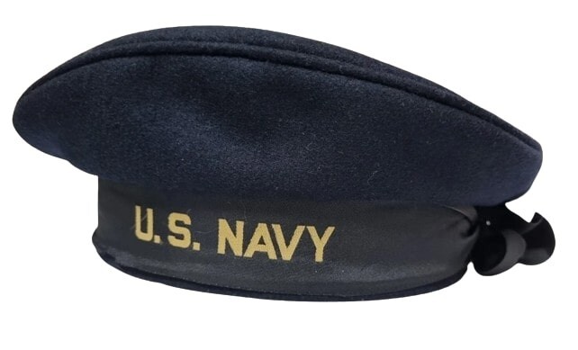 WWII US Navy Wool Beret Hat Sailor Cap