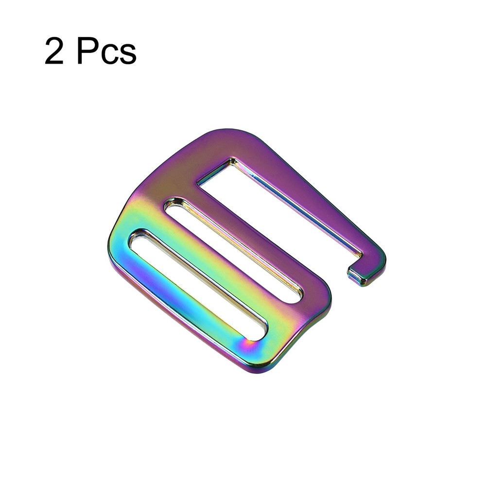 1.26" Webbing Release G Hook Buckle Adjuster for Backpack Strap, 2Pcs Multicolor