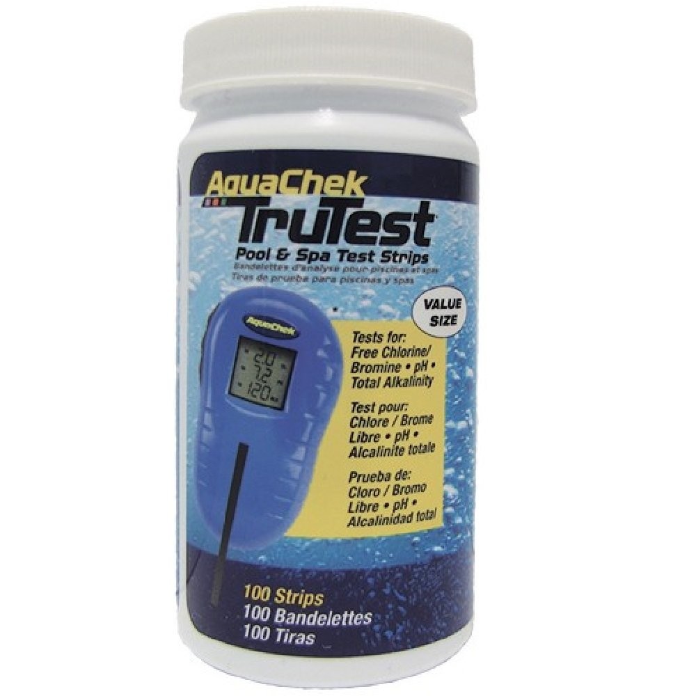 AquaChek TruTest Test Strips 100 Count Pool Water Testing Kit