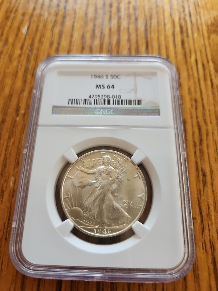 1946-S Walking Liberty Half Dollar PCGS MS64
