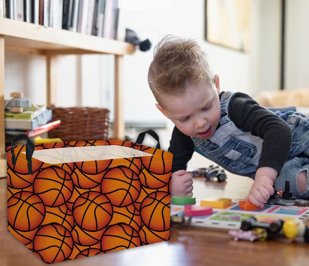 DDBASKET Rectangular Basketball Baskets Gift Basket Empty Kids Storage Bins B...