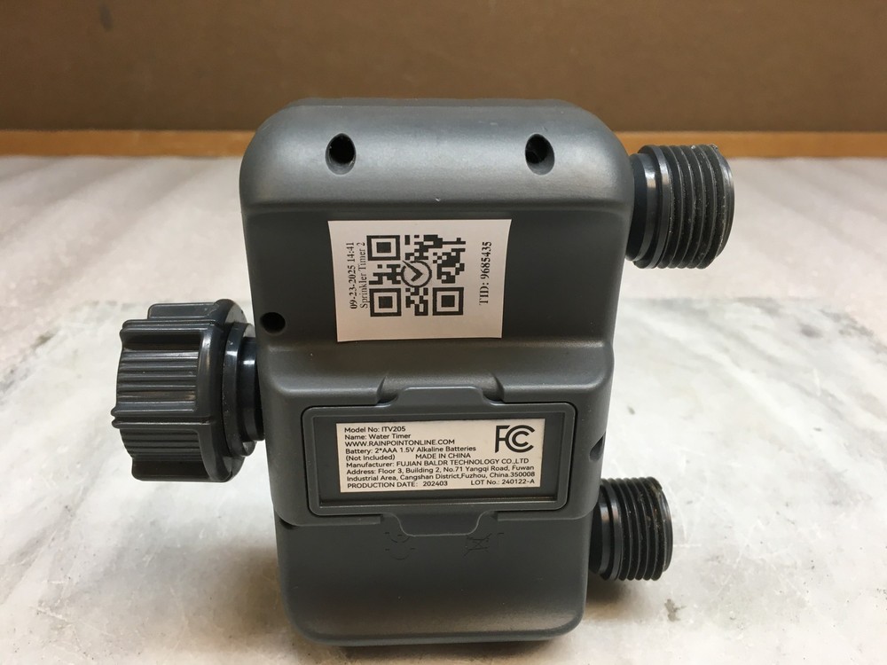Rainpoint Sprinkler Timer 2 Outlet Water Timer for Garden Hose Programmable Used