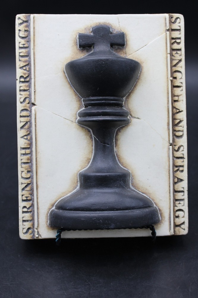 Sid Dickens MEMORY BLOCK Tile T-53 2000 CHESS KING Strength+Strategy Retired 6x8