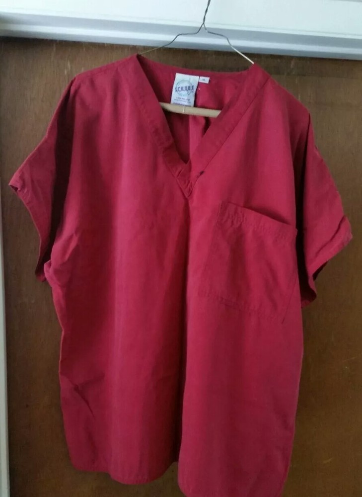 Crimson/red Medical scrubs set