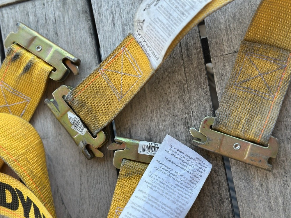 2 - Kinedyne E-Track Ratchet Strap 12'LX2" /1000lbs work load