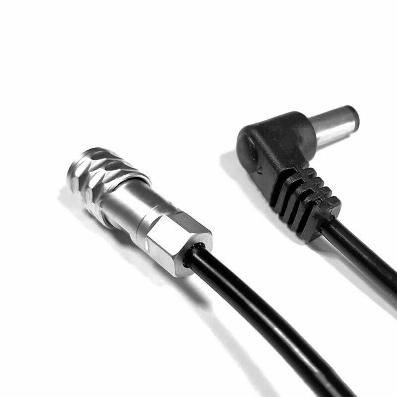 ABS+Metal 90 Degree Plug Power Cable Cord Wire Socket Jack For BMPCC 4K Camera