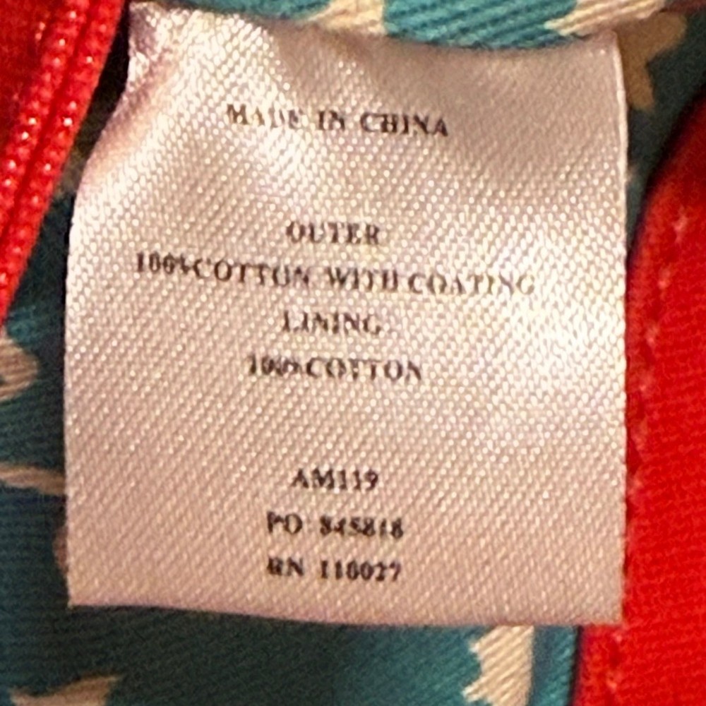 BODEN Backpack Red Coated Canvas