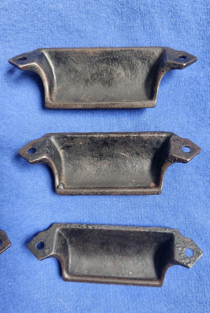 6 Antique Victorian Cast Iron Drawer Pulls Sargent & Co.