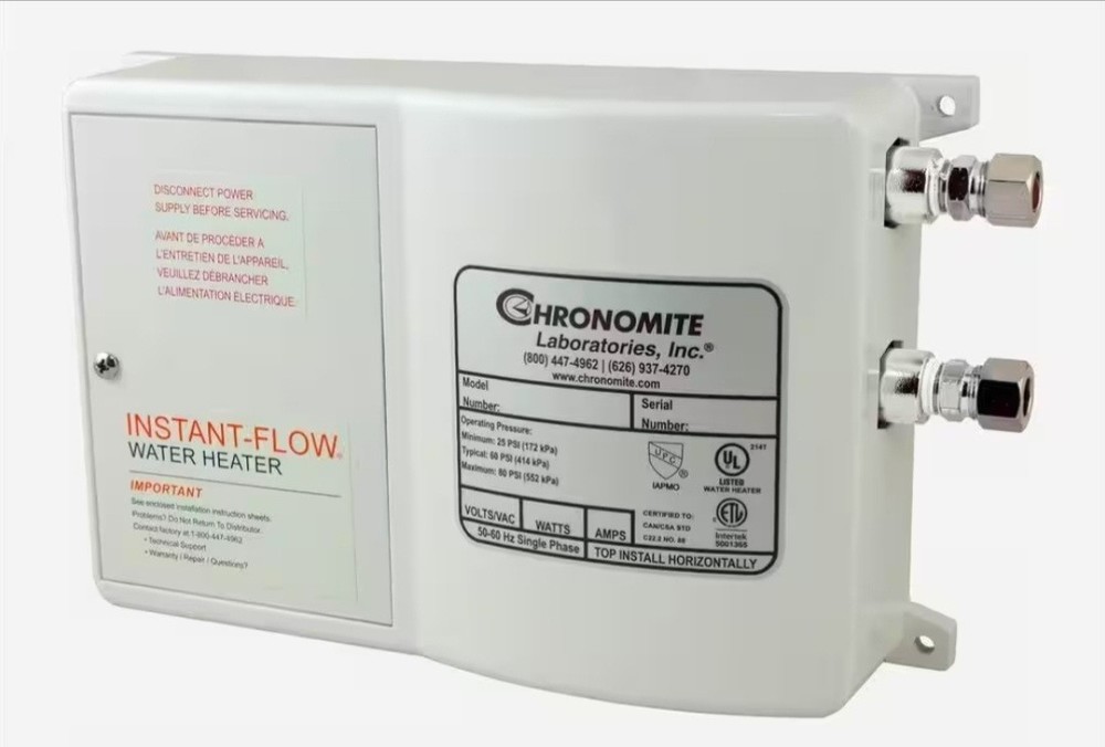 Chronomite S-30L/240 W 3000 Watts Instant-Flow Water Heater NEW 240 Volt
