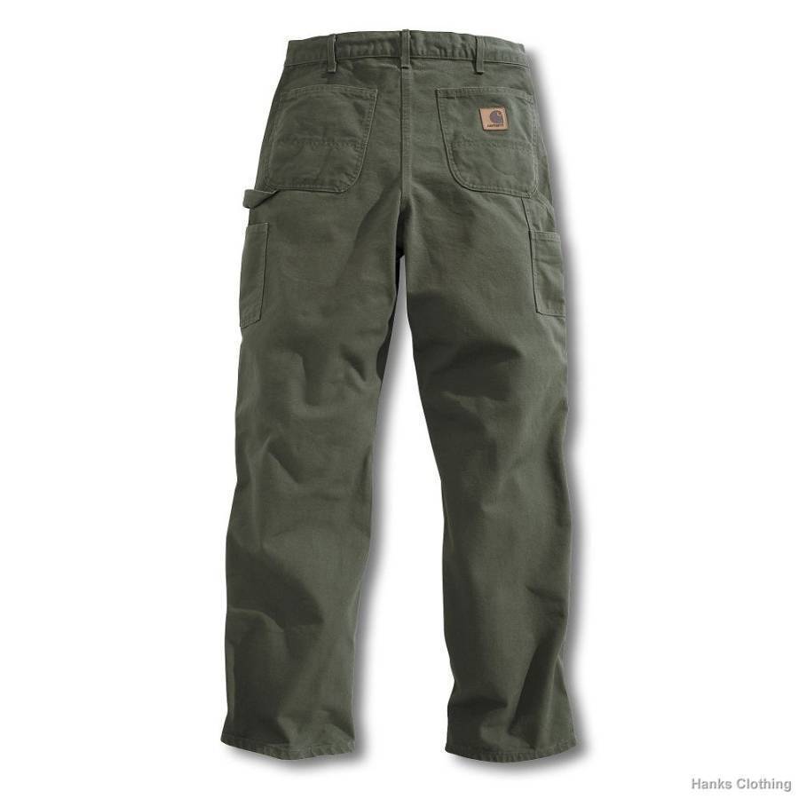 carhartt work pants b11 mos 48x32 pre washed single front dungaree