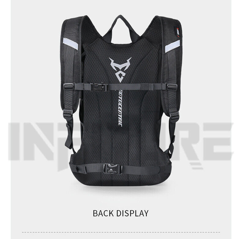 Flash Light Motorcycle Backpack Waterproof Helmet Luggage Backpack Accessories