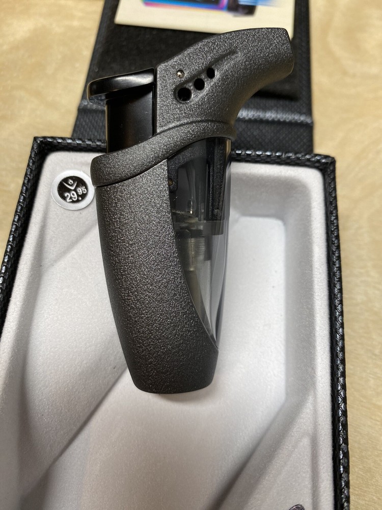 Vector Volt - Single Jet Cigar Lighter - Gray Crackle Matte Textured - New