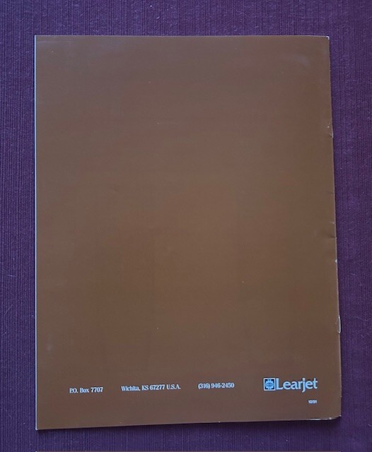 Learjet 35A 36A Optional Equipment 1991 Brochure