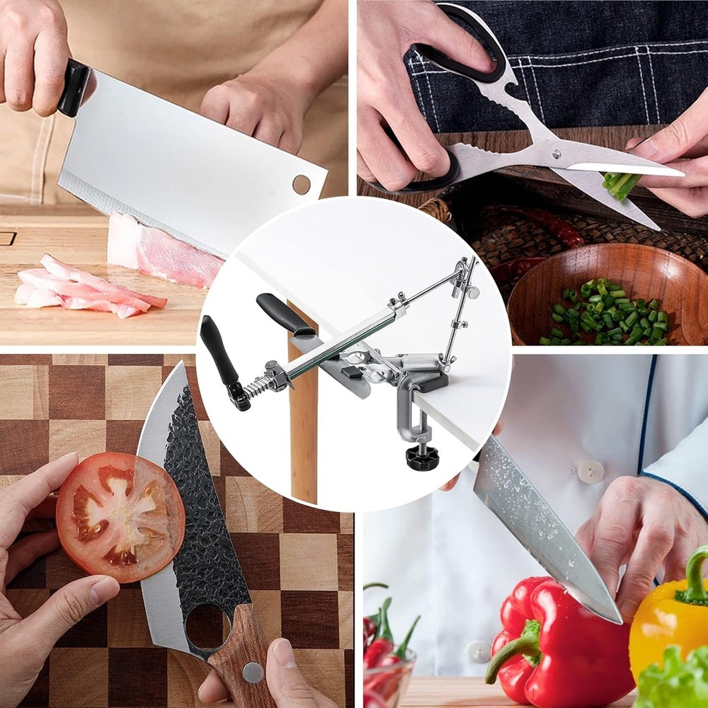 Fixed-Angle Knife Sharpener for Precision Sharpening