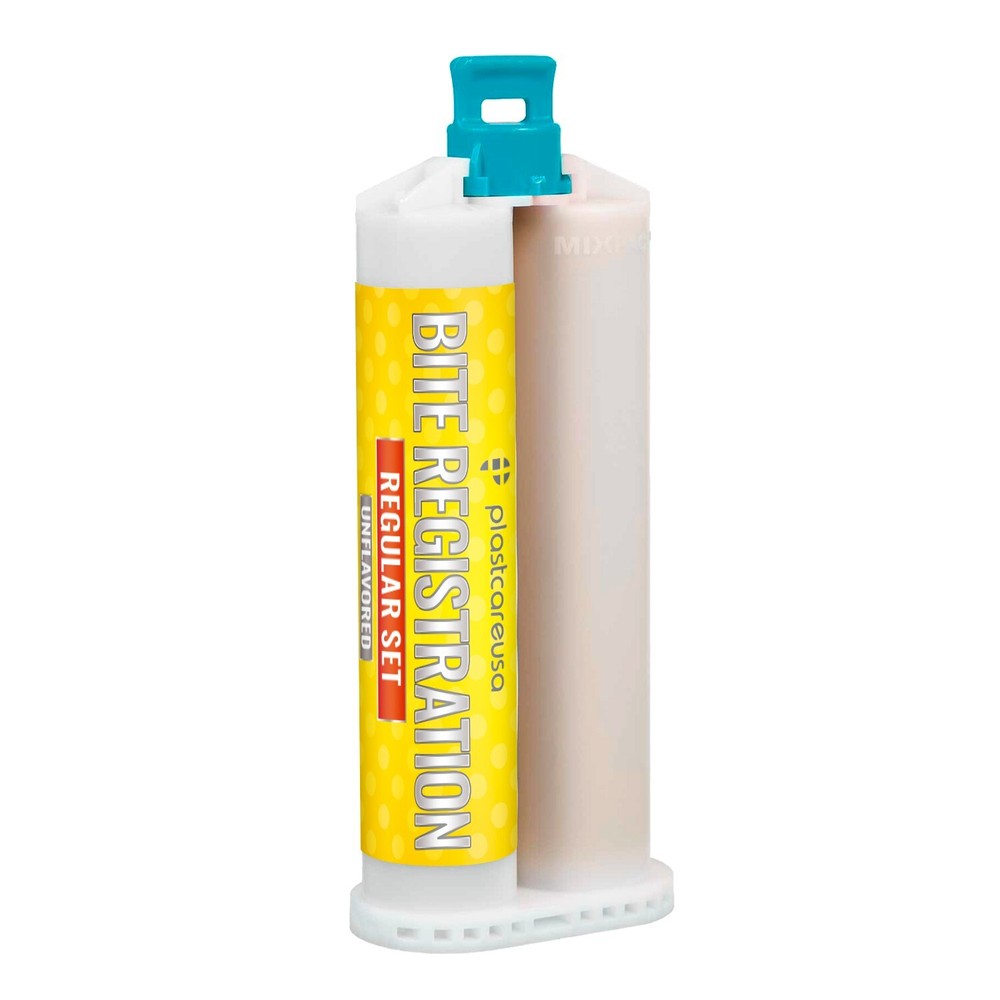 2 x 50ml Dental Bite Material, Regular Set, Unflavored with 4 Mixing Tips