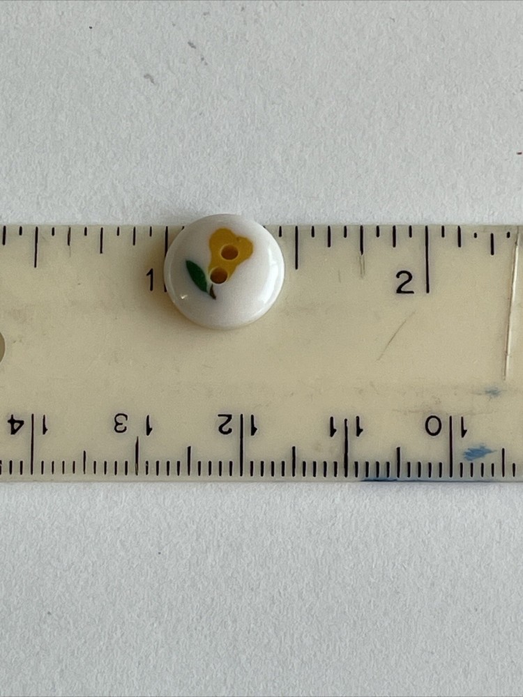 Vintage Plastic Pear Fruit Cookie Button Sew Through 2 Hole 7/16”