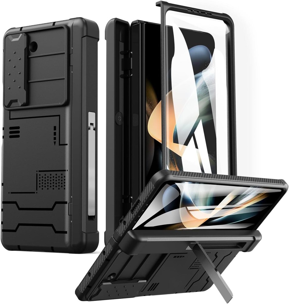 for Galaxy Z Fold 5 Case Original Builtin Screen Protector with S Pen Holder 360