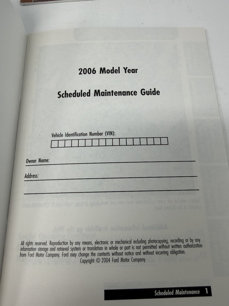 2006 Ford Ranger Owners Manual OEM Set