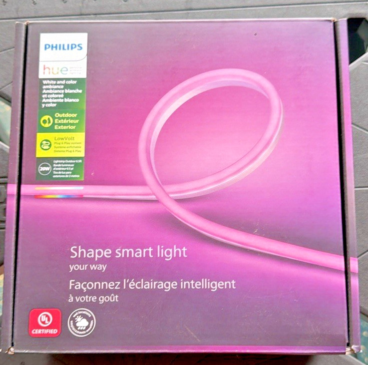 Philips Hue Outdoor 6.5ft Smart LED Light Strip Multicolor Waterproof