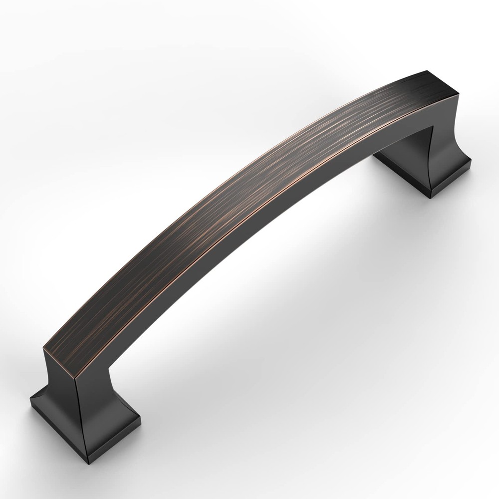 Oil Rubbed Bronze Kitchen Cabinet Pulls 4 Inch Hole Centers Hardware 10 PCS