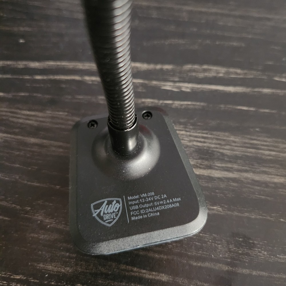 AutoDrive VM-208 Gooseneck Low Profile Bluetooth FM Transmitter