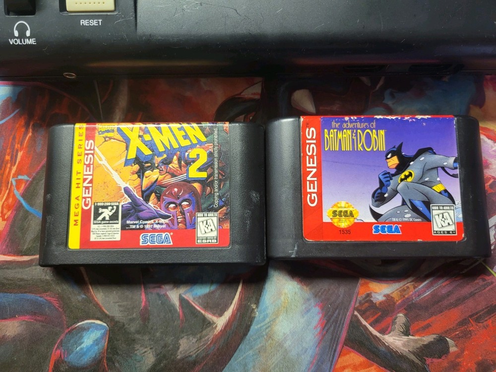 Sega Genesis 16-Bit Console Bundle Tested Working + 3 Games