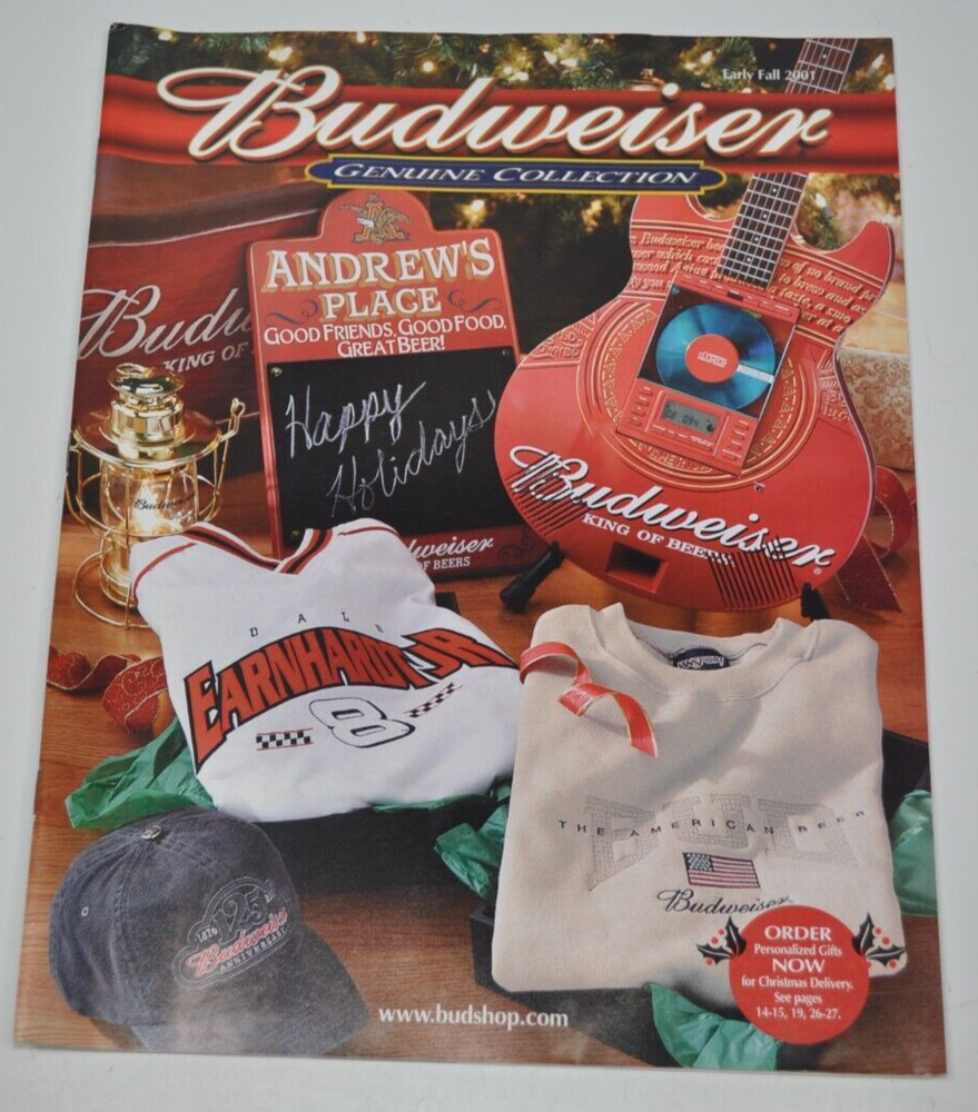 Budweiser Genuine Collection Gift Catalog - Early Fall 2001