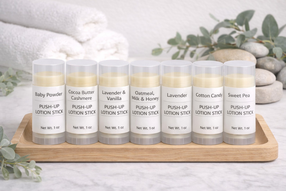 Handmade Push-Up Lotion Stick Moisturizing Solid Lotion Balm – Choose Scent