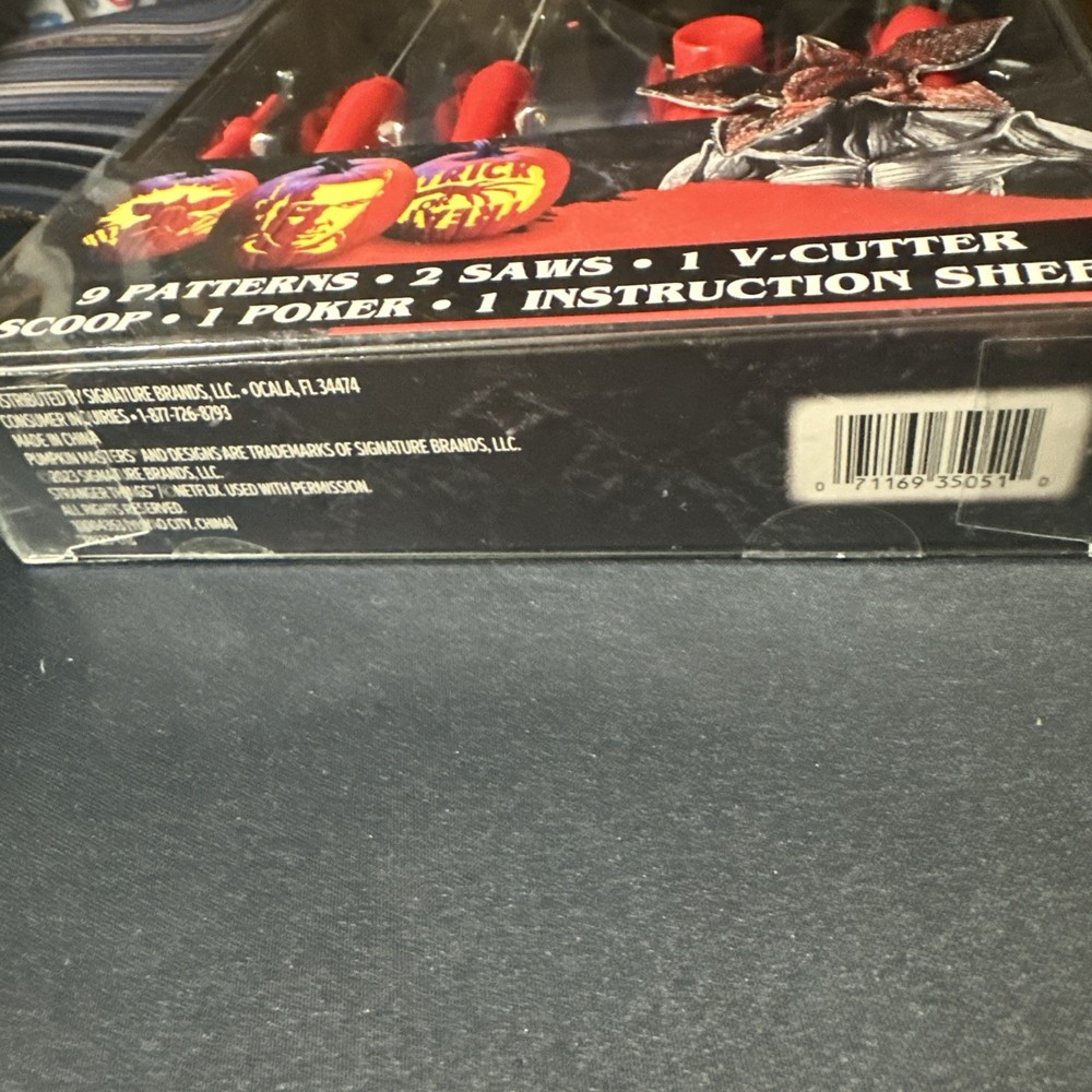 Stranger Things Pumpkin Carving Kit Halloween Netflix Patterns Tools