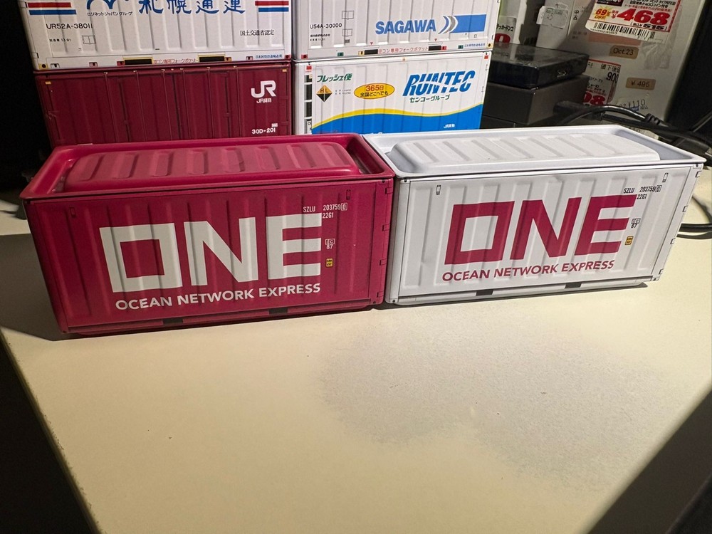 Japnese Container Storage Box Container Model X 2 Set ~ ONE