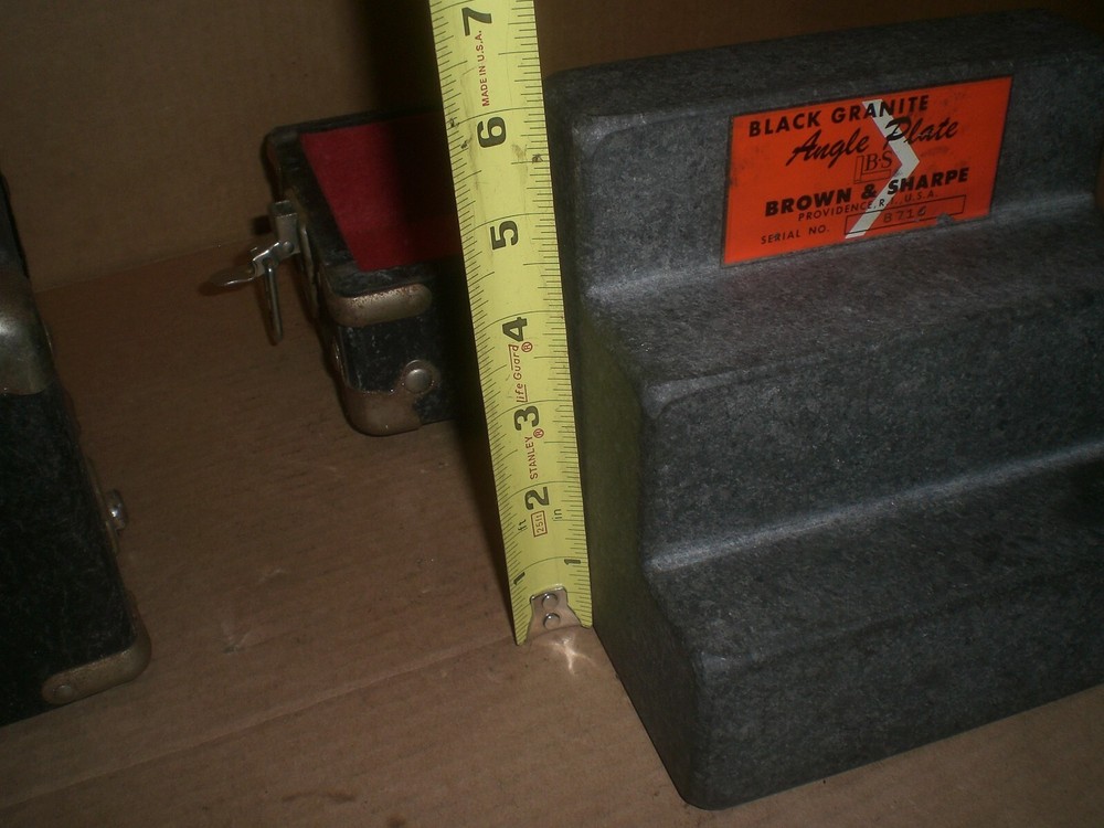 Brown and Sharpe 6" precision Granite Angle Step Block
