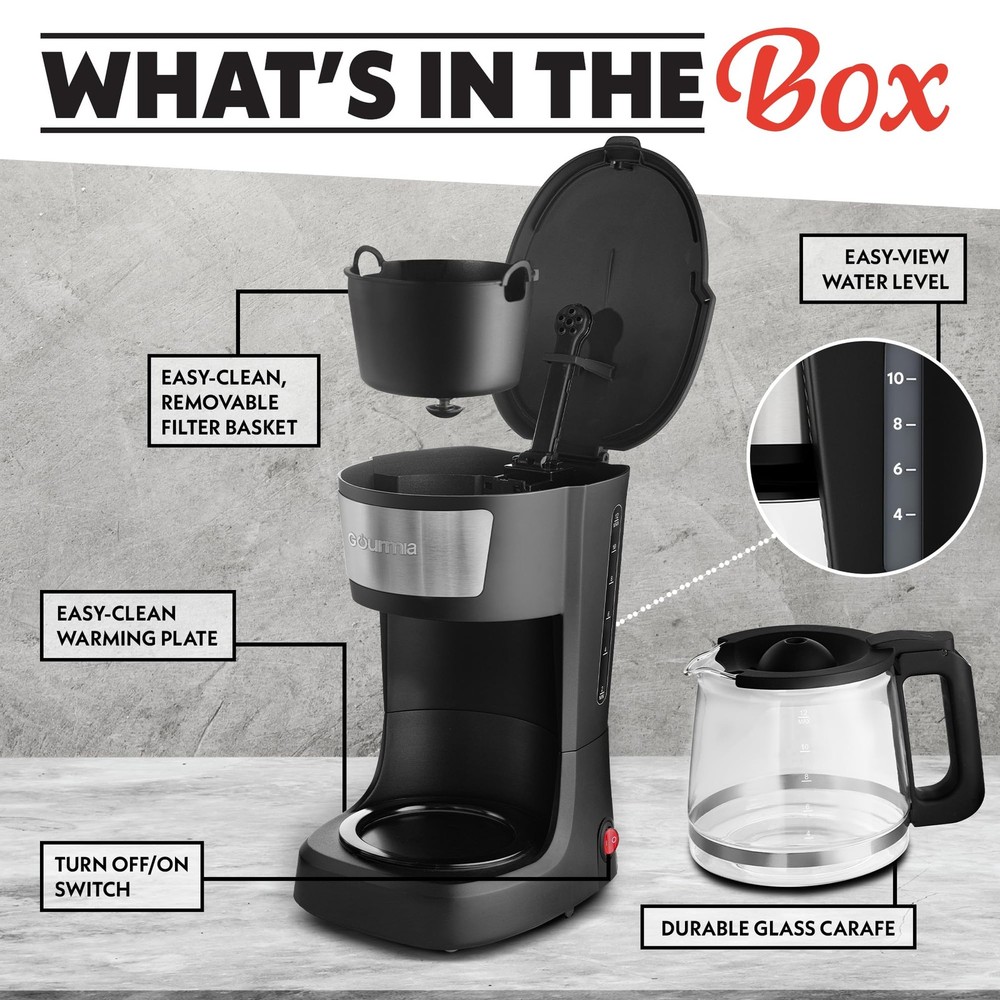 12 Cup Coffee Maker set One-Touch Programmable Machine Stainless