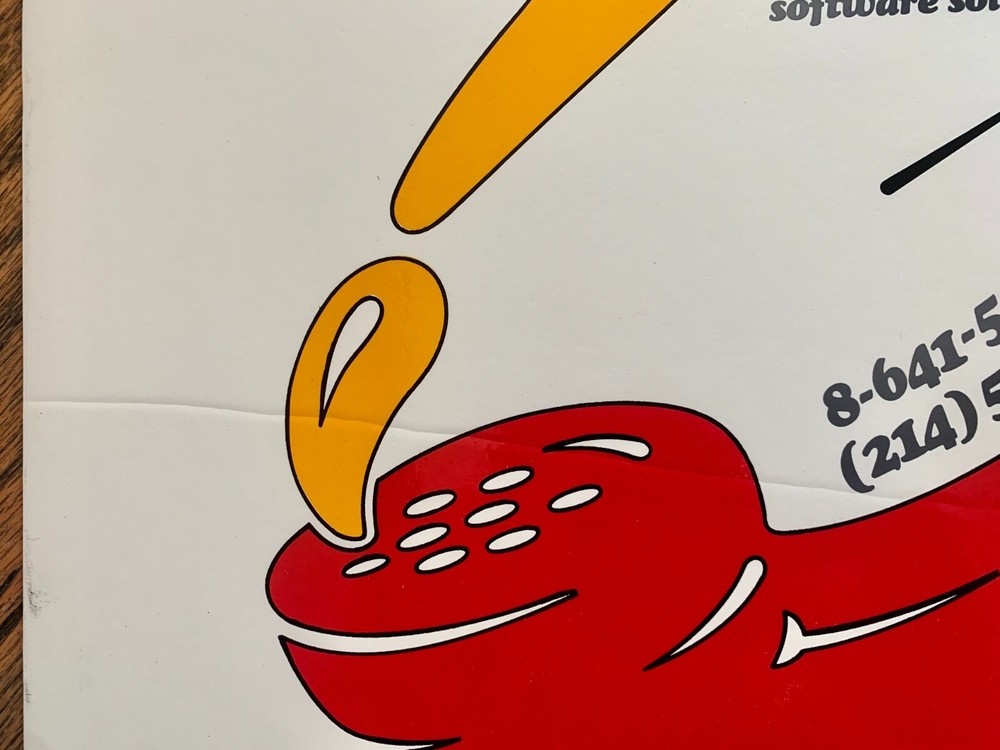 IBM Poster Internal TroubleShooting Software Solutions Huge 16x20" Gloss on Foam