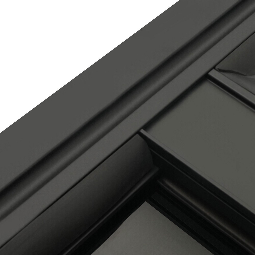 RV Exit Window 42" W x 22" H Optional Trim RV Window Replacement Camper Black US