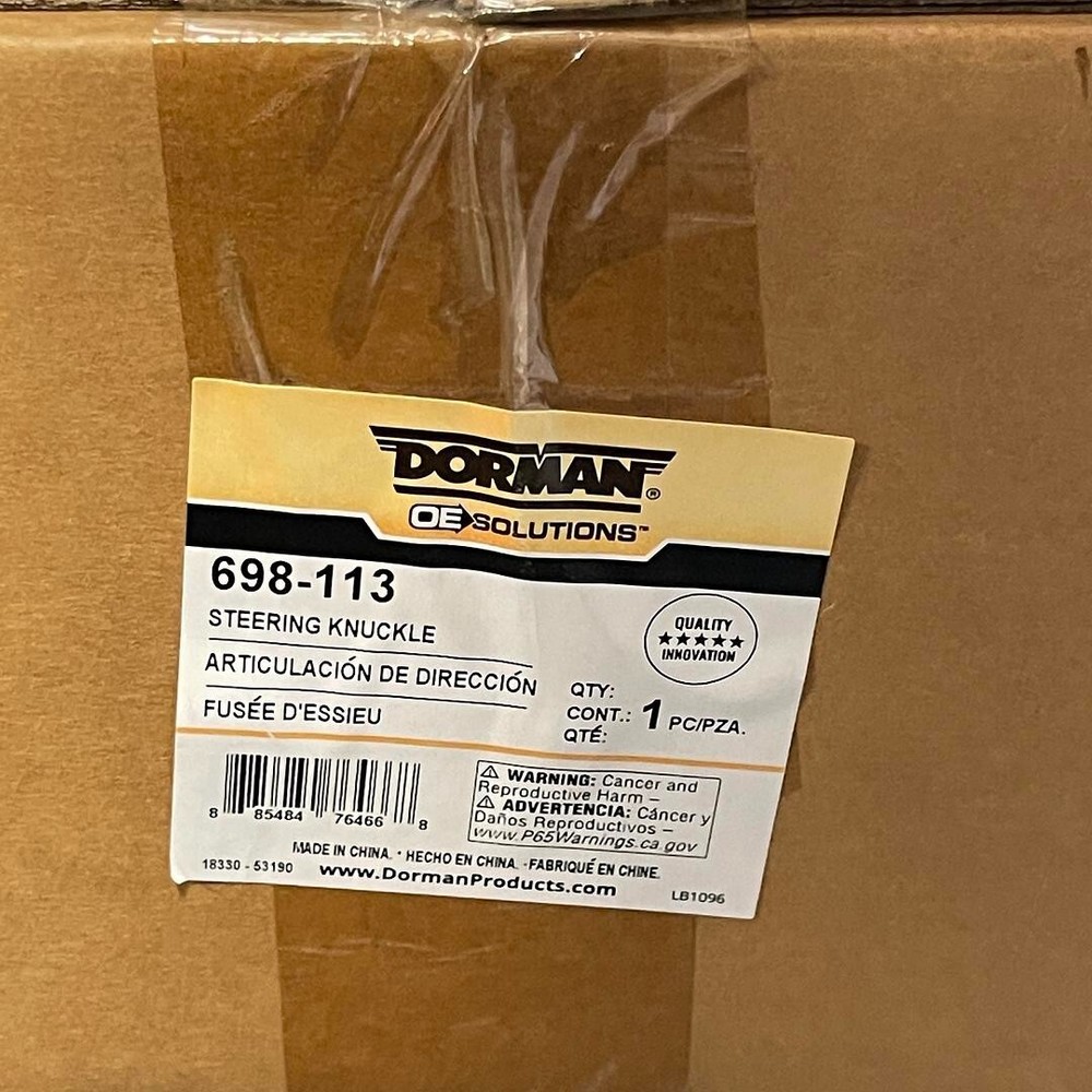 Dorman 698-113 Driver Side Steering Knuckle ‎Machined FRONT