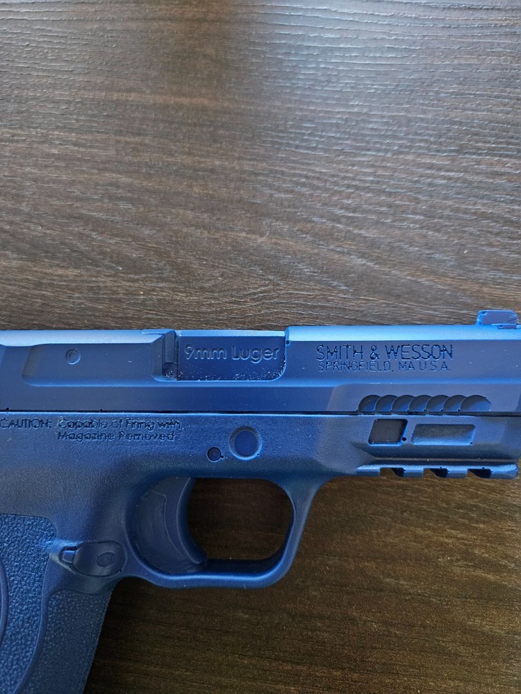 S&W M&P 9 Shield EZ Blue Gun